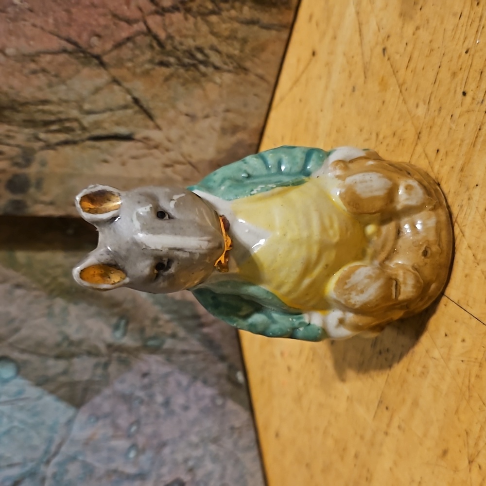 Royal Albert Beatrix Potter- Samuel Whiskers Salt and Pepper Shakers - Picture 2 of 8